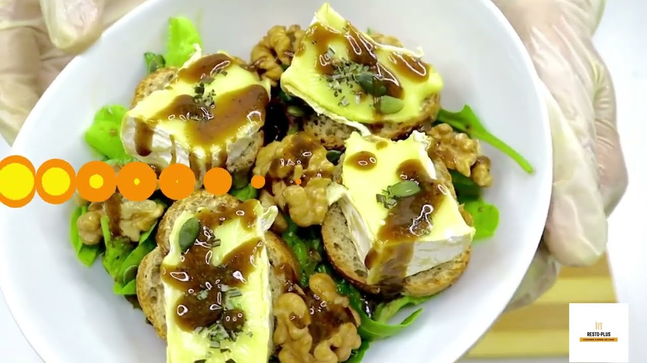 camembert chaud vinaigrette au miel