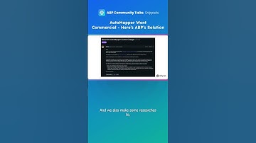 AutoMapper Went Commercial - Here’s ABP’s Solution #abpframework #automapper #dotnet #developer
