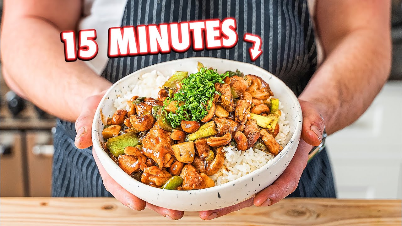 The 15 Minute Cashew Chicken At Home | Joshua Weissman