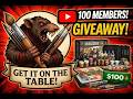 100 Member Give Away and Quick Service announcement