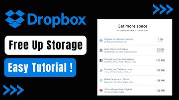 How to Free Up Storage on Dropbox !