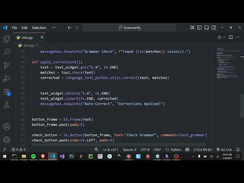 I Built an AI Grammar Checker in Python Using Tkinter… But It Keeps Failing 😭 (Real Dev Journey)