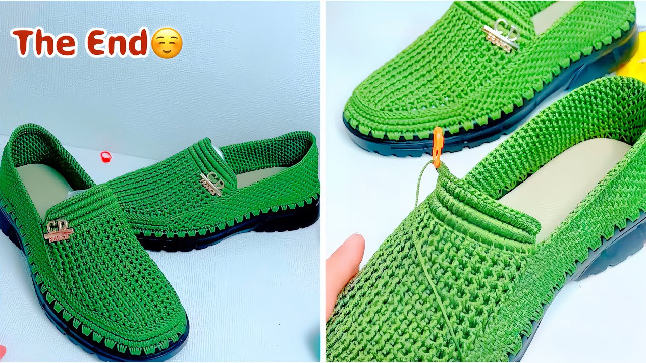 The FINAL Step: Finishing Crochet Loafer/Slippers Shoes.