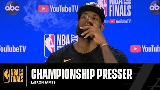 Championship Press Conference: LeBron James | Lakers