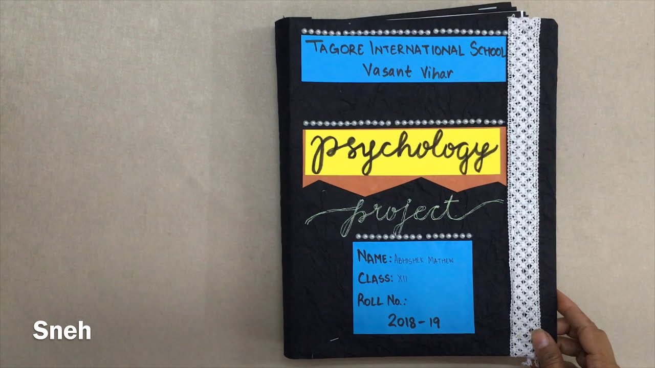 FULL PSYCHOLOGY PROJECT ON SCHINZOPHRENIA (Paranoid) YouTube