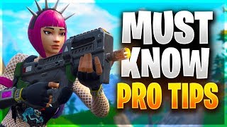 NEW PRO TIPS YOU NEED TO LEARN! (Fortnite Battle Royale)