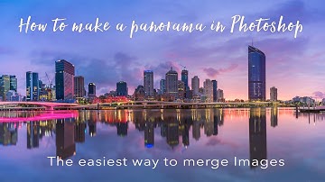 How to make a PANORAMA in Photoshop | The easiest & quickest way to merge images