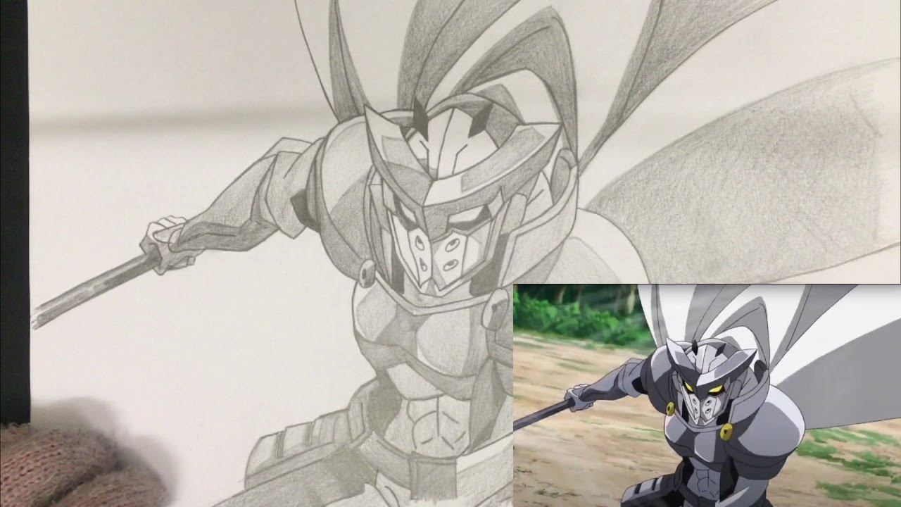 Drawing Incursio Tatsumi Akame Ga Kill 手描き アカメが斬る インクルシオ Youtube