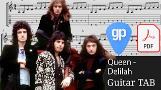 Queen - Delilah (1991) Guitar Tabs [TABS]