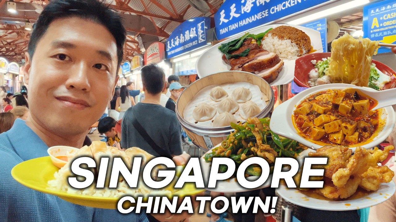 24 Hours Eating ONLY in Singapore's CHINATOWN! 🇸🇬 (Street Food Heaven)
