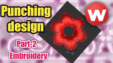 Lace design PUNCHING | Wilcom 2006 Embroidery Designing Tutorial