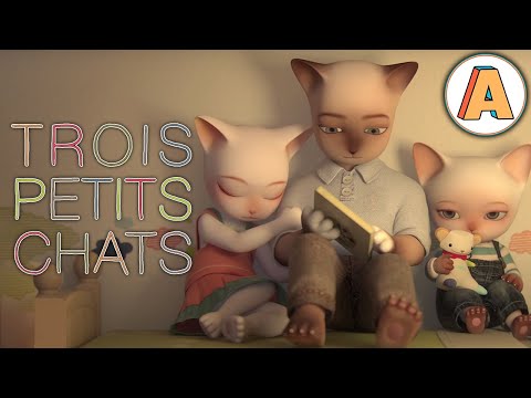 THREE LITTLE CATS - Animation short film - French - Full Movie - CGI 3D - Autour de Minuit