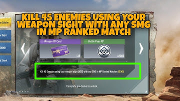 HOW TO KILL 45 ENEMIES USING YOUR WEAPON SIGHT WITH ANY SMG IN MP RANKED MATCH - CODM