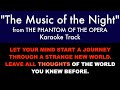 The Music of the Night Karaoke with Lyrics 🎶