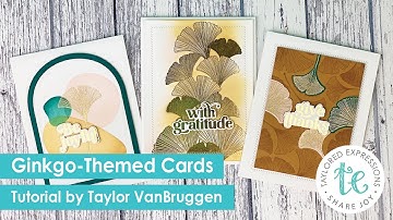 Clean & Simple Cards ft. Ginkgo Bundle from Taylored Expressions