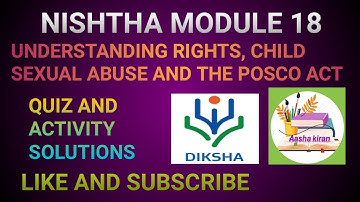 Nishtha module 18 Answer key in english/ Quiz solutions of nishtha module 18 /diksha / #aashakiran