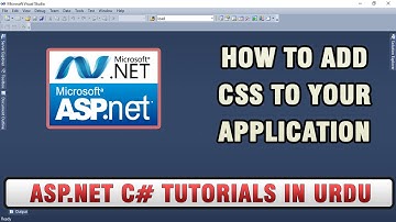 ASP NET C# Tutorial In Urdu - How to add CSS to your application