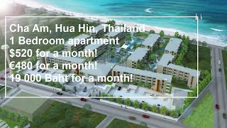 Budget Living in Paradise $520Month 1 Bedroom Apartment in Cha Am, Hua Hin, Thailand! 🌴🏠