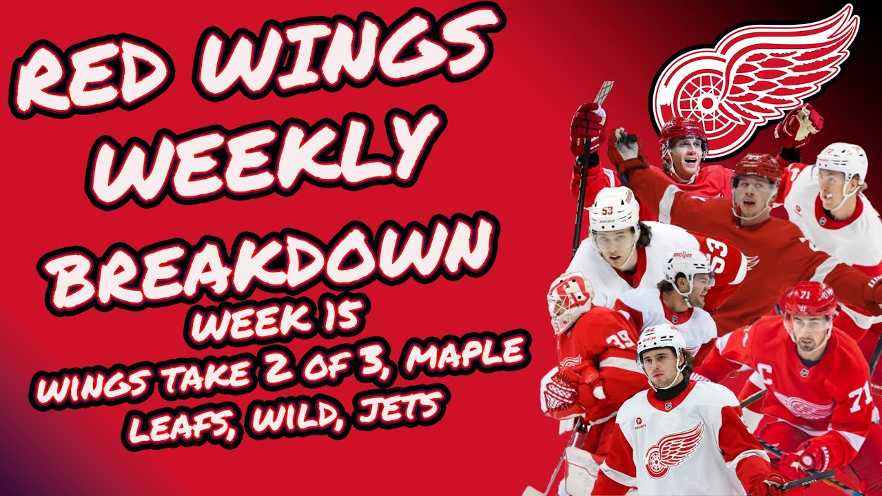 RED WINGS WEEKLY BREAKDOWN WEEK 15: WINGS TAKE 2 OF 3, MAPLE LEAFS, WILD, JETS