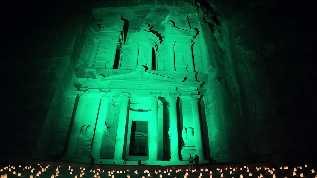 PETRA at night candles show