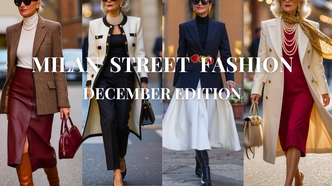 T 9°C  December Elegance in Milan 🇮🇹 Stunning Winter Fashion Trends & Luxury Street Style