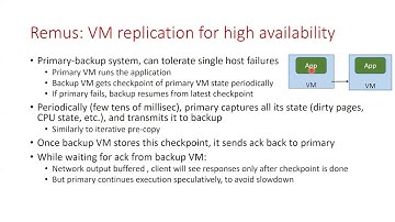 Virtualization and Cloud Computing Lecture 10: VM checkpointing and cloning