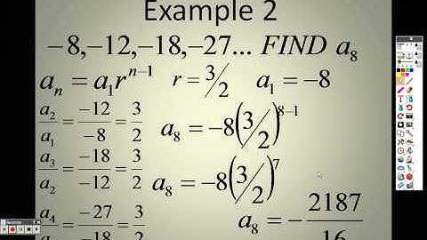 Algebra 2 11 3 Lesson Part 1 Geometric Sequences and Series