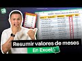 Resumir valores de meses en Excel🤙🤯