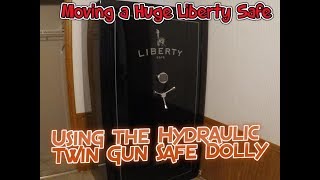 Moving a Huge Gun Safe with Hydraulic Twin Gun Safe Dolly