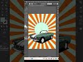 Retro Poster Design in Illustrator | Vintage Style poster short #socreative #illustratortutorial