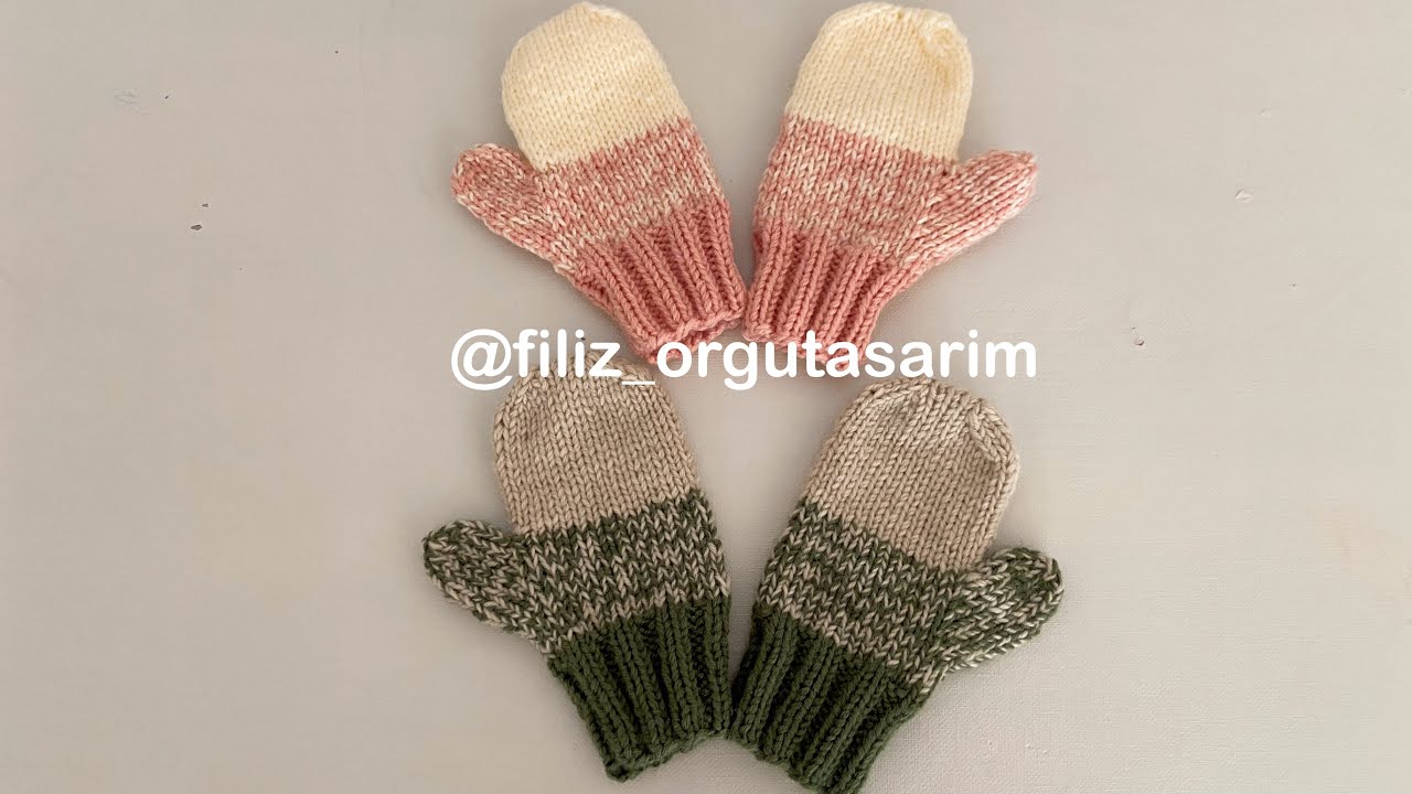 2 YAŞ DEGRADE DİKİŞSİZ TEK PARMAK ELDİVEN