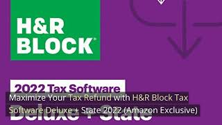 Maximize Your Tax Refund with Deluxe Plus State 2022 Amazon Exclusive (Read video description)
