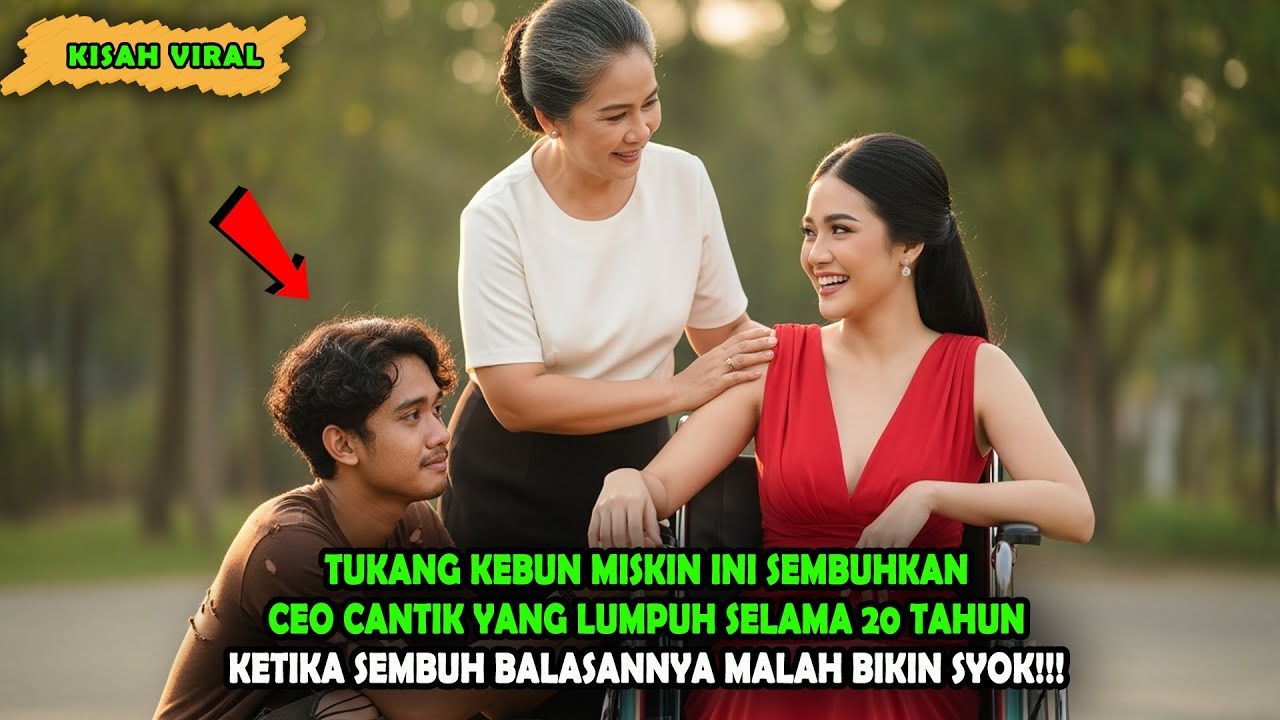 Tukang Kebun Ini Sembuhkan CEO Cantik Yang Lumpuh 20 Tahun, Tapi Balasannya Bikin Syok #drama