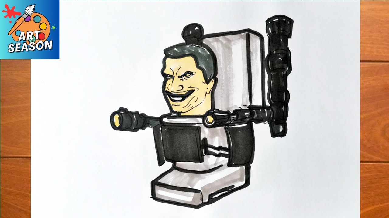 How to Draw G-MAN TOILET UPGRADED 4.0 (SKIBIDI TOILET 67 PART 2) 