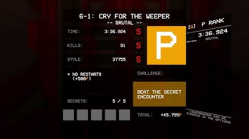 Daily ULTRAKILL P-rank until I get HRT (day 76 | 6-1)