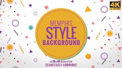Memphis Style Background - Motion Graphics
