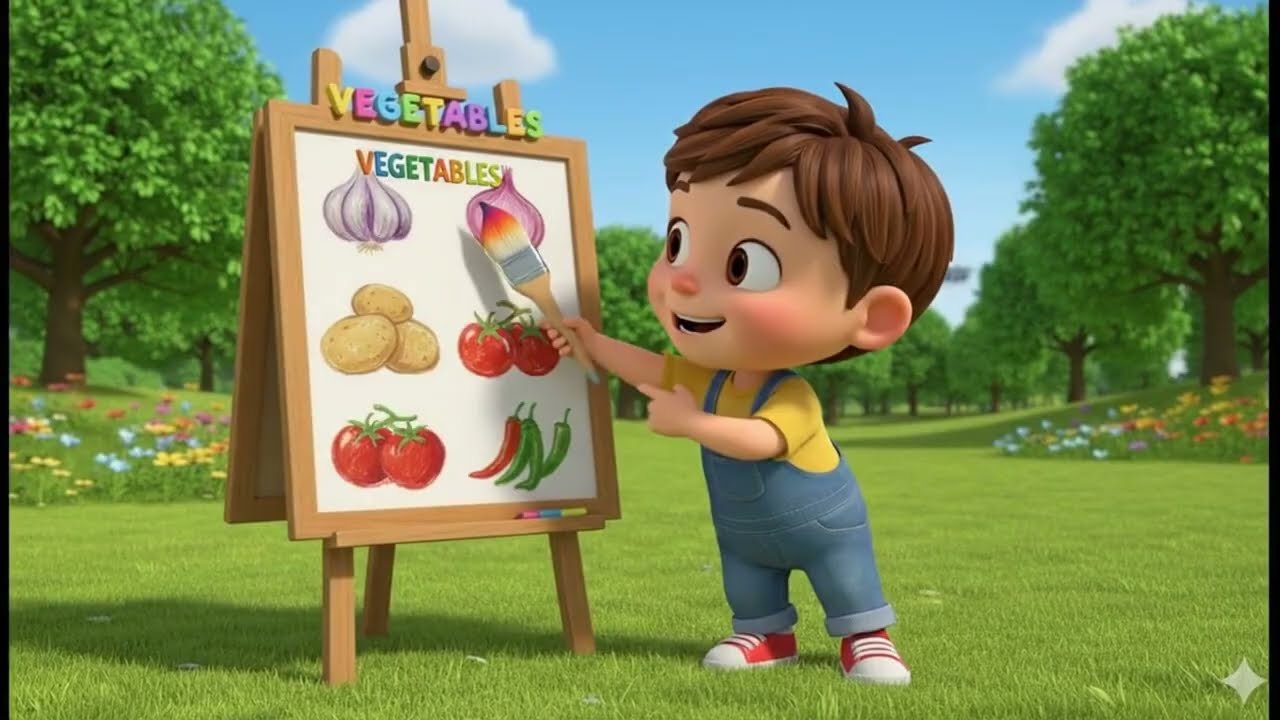 Vegetable Song for Kids 🥕🥦🌽| Learn Vegetable | Nursery Rhymes & Kids Songs