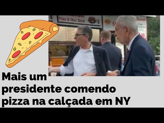 sddefault Presidente é flagrado comendo pizza na calçada em NY… mas desta vez não foi Bolsonaro! (veja o vídeo)