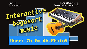 Chat-Controlled Bogosort Music (ChomboSort) | Change the Chords by Typing in Chat