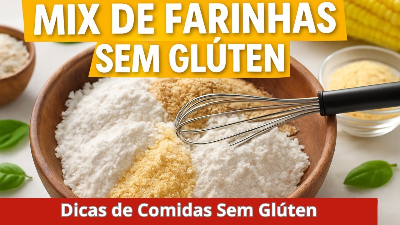 O SEGREDO REVELADO: 🤫 MIX CASEIRO  DE FARINHAS SEM GLÚTEN, para Pães e Bolos, Bolachas PERFEITOS!