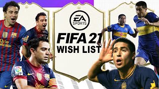 FIFA 21 TOP 5 ICON MIDFIELDER WISHLIST