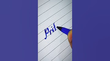 writing a name "Pritish" | calligraphy #shorts