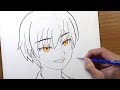 How to Draw AKABANE KARMA [ Assassination Classroom ] - cara gambar anime