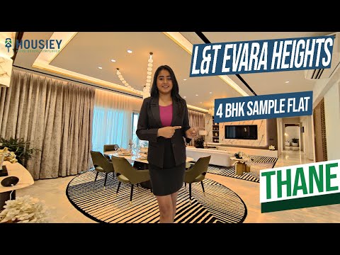 L&T Evara Heights Thane | 4 BHK Sample Flat Tour | L&T Thane Project