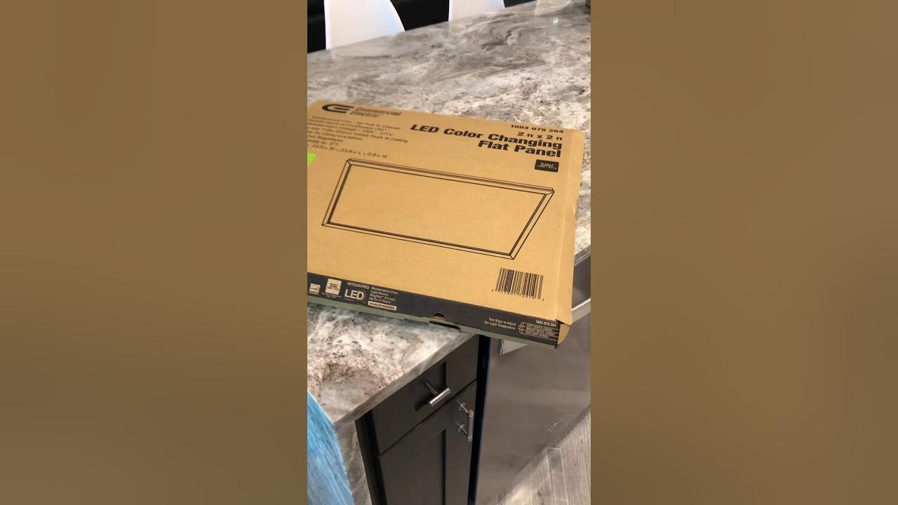 Commercial Electric LED Color changing flat panel 2ft x 2ft YouTube