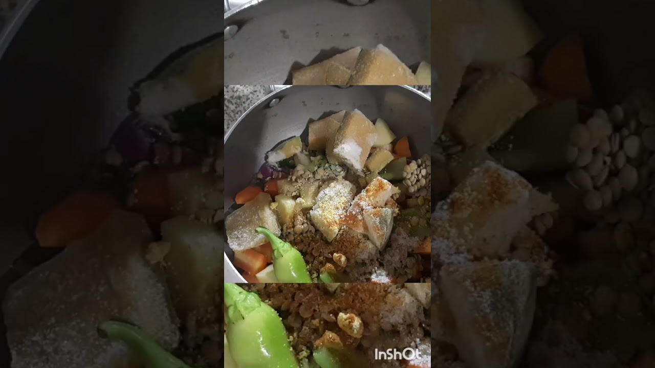 Voici ma soupe de légumes au pain grillé 