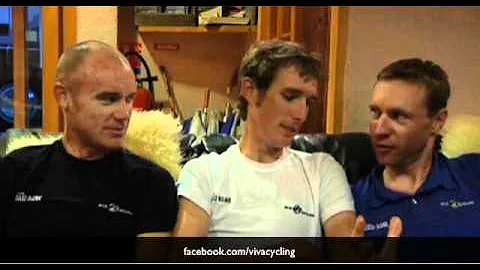 Stuart O'Grady, Andy Schleck, Jens Voigt hilarious...
