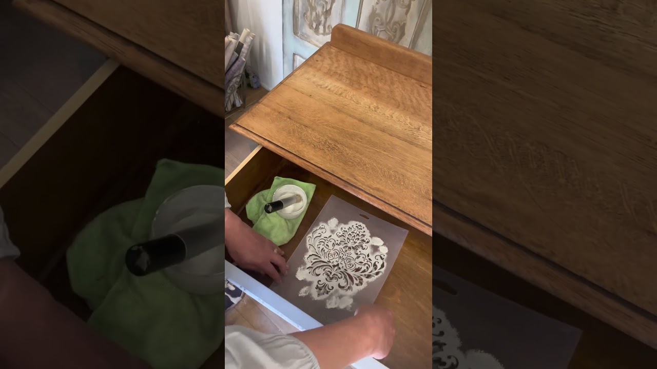 How To Achieve Rasied Stenciling On DIY Projects! 