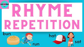 Rhyming Words for Early Learners: Enhancing Phonological Awareness / Rhyme Repetition / Rhyming