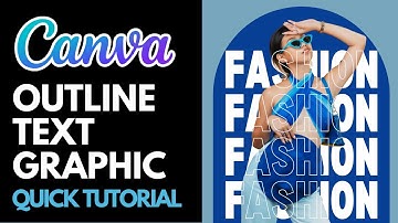 Text Effect Outline Canva Tutorial